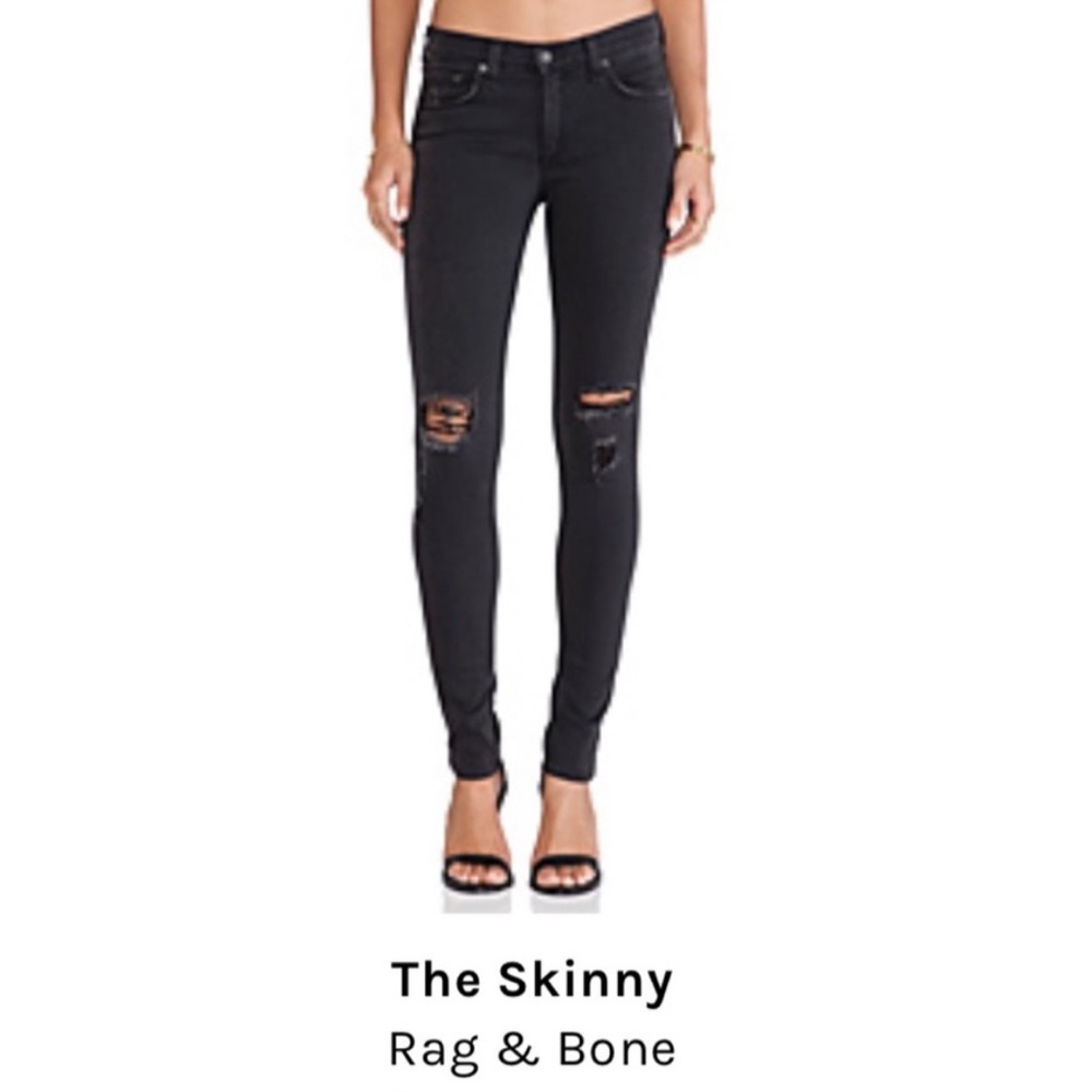Rag & Bone skinny distressed jeans